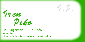 iren piko business card