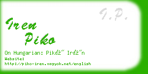 iren piko business card